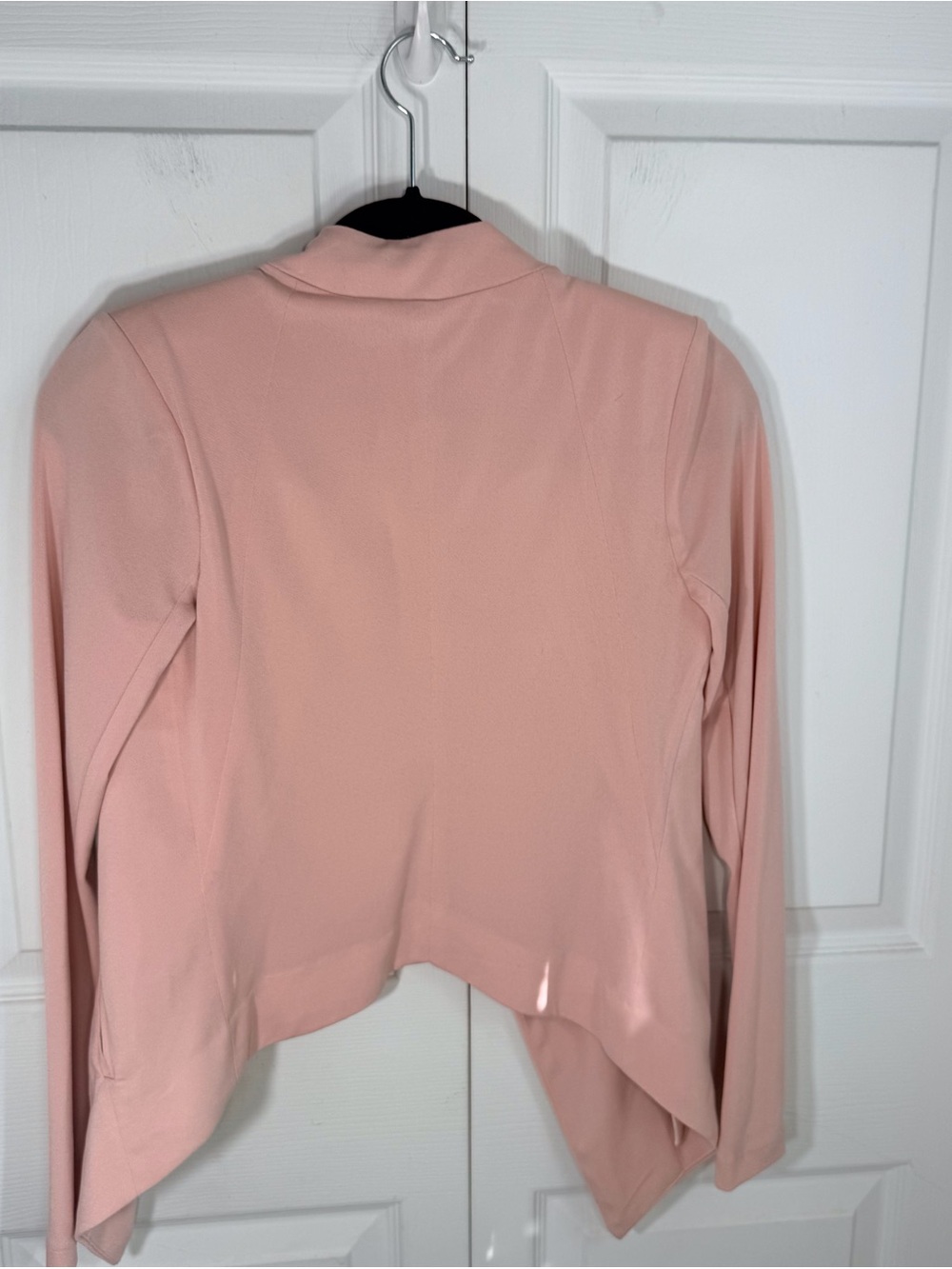 BCBG Light Pink Open Front Women's Blazer Sweater - Picture 4 of 9